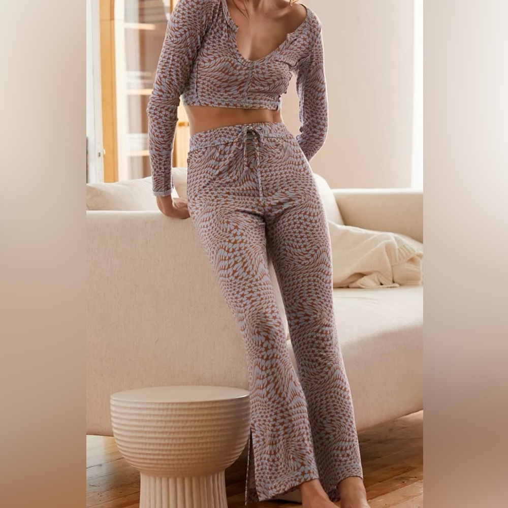 Stylish Patterned Two-Piece Set